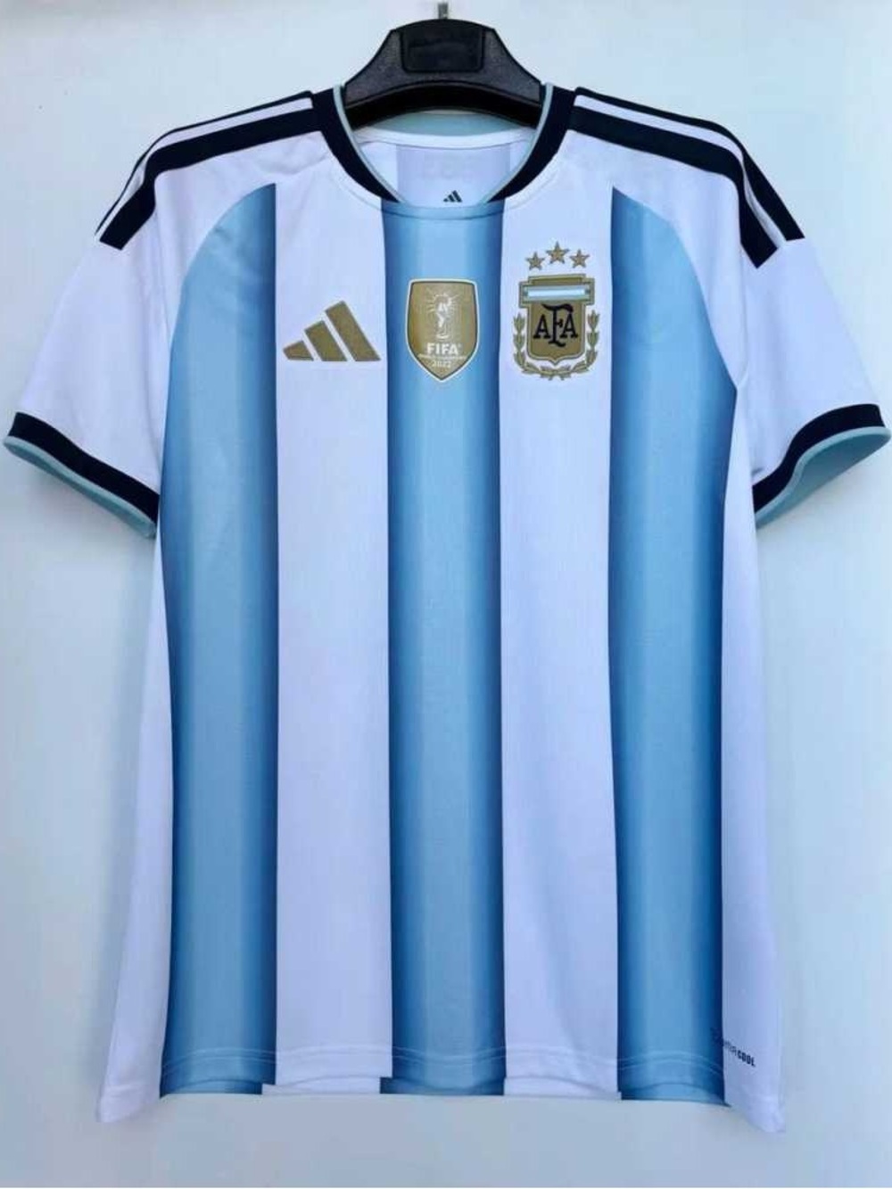 Argentina National Team Men's Soccer Jersey - White & Sky Blue